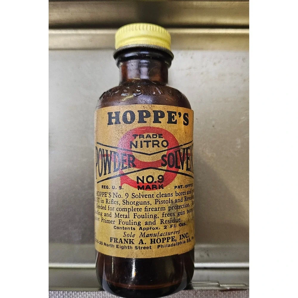 Outers Gunslick Rifle Kit No 477 Vintage Red Metal Tin Hoppes No 9 Solvent USA